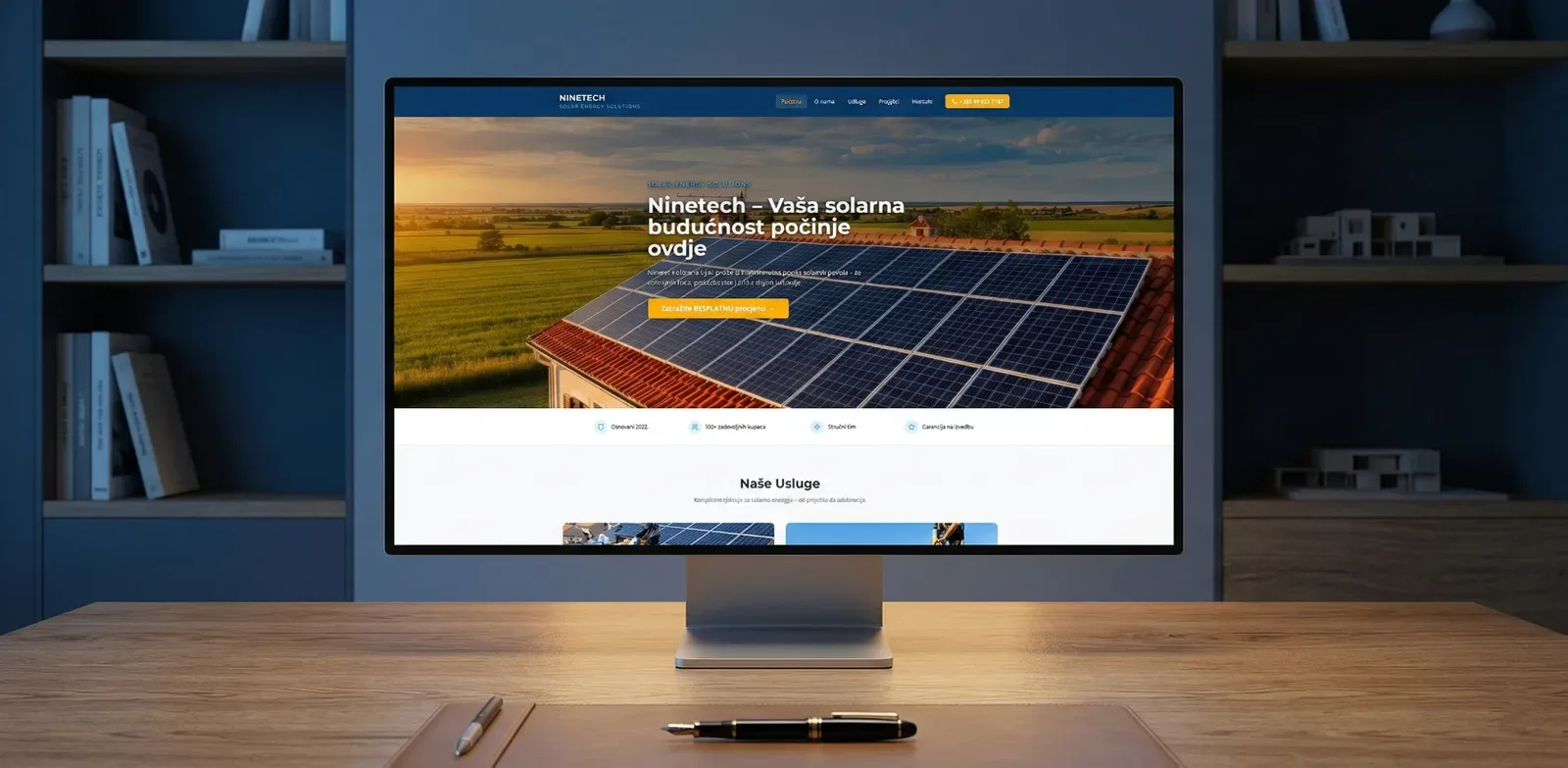 Ninetech – webdesignprojekt